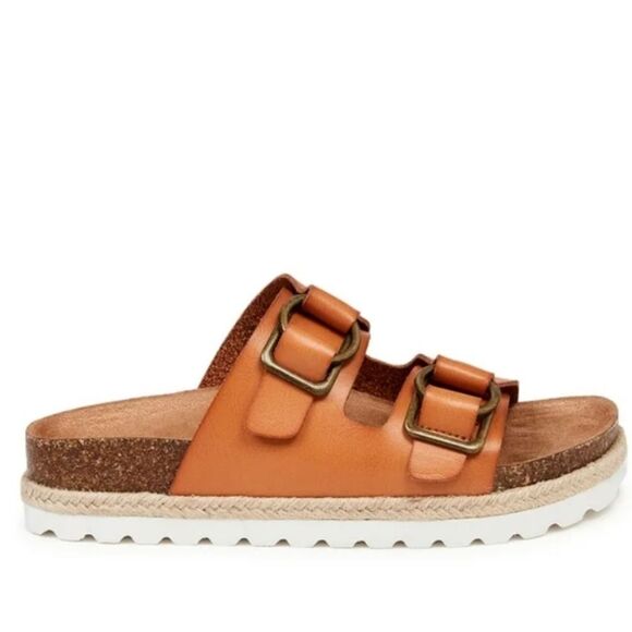 Time and Tru 9 Espadrille Platform Footbed Sandals - Picture 4 of 5